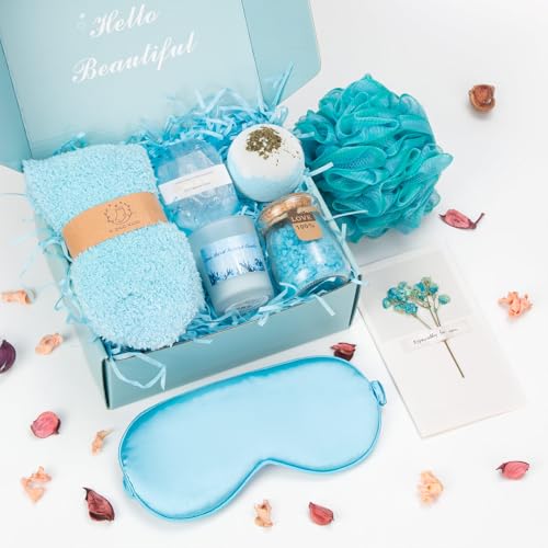 Relaxing Spa Kit Gift Basket Set - Birthday Gifts for Women - Gift for Wife, Mom, Sister, Girlfriend, Friends