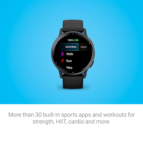 Garmin vívoactive 5, Health and Fitness GPS Smartwatch, AMOLED Display, Up to 11 Days of Battery, Black