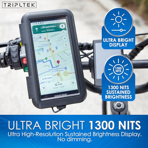 TRIPLTEK Mini, Ultra Bright Display 1300 nits Sustained, True Visible Under Sunlight no dim, LTE Unlocked Smartphone, Hyper-Engine Chip 8 core, 128GB Storage, Drone and Camera Monitor. Weight 7oz