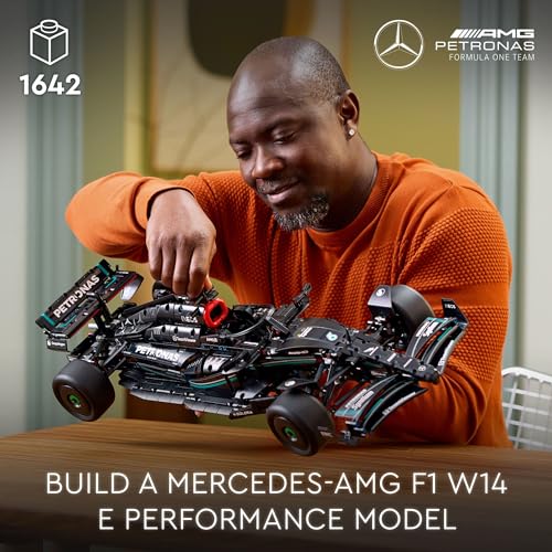 LEGO Technic Mercedes-AMG F1 W14 E Performance Race Car Building Set for Adults, Model Car Gift for Father's Day, Authentically Detailed Build and Display Model for Home or Office Décor, 42171