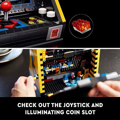 LEGO Icons PAC-Man Arcade Building Kit, Build a Replica Model of a Classic Video Game, Nostalgic and Unique Gift for Father's Day or Graduation, Fans of Retro Video Games and Retro Décor, 10323