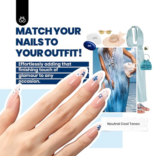 Beetles Gel Nail Polish 25 Colors Gel Polish Set Nude Blue Pink Red Gel Polish Chic Outfits Collection with 3Pcs Base Top Coat Gel Summer Manicure Kit Salon DIY Home Gift for Women Girls