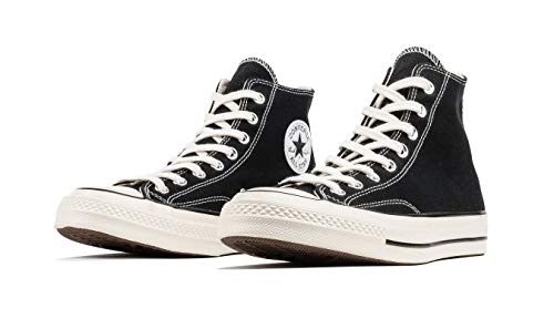 Converse Men's Chuck Taylor 70 Hi Top, Black/Black/Egret, Size 12