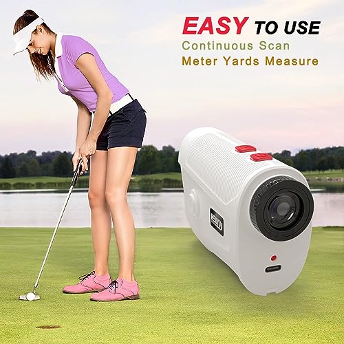 Golf Rangefinder with Slope, Golf Laser Rangefinder,1200 Yard Range Finder Golfing with Magnetic Holder, USB C Rechagreable, 7X Magnification, High-Precision Flag Lock Vibration, Fast Focus