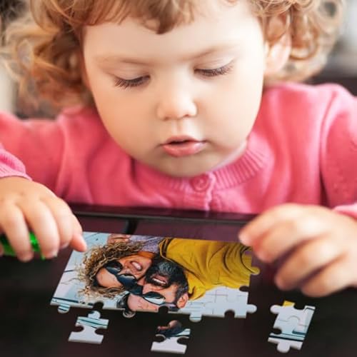 VAOWO Custom Puzzles from Photos Personalized Puzzle 1000/500/300/200 Pieces Picture Puzzles Customized Puzzle Photo Puzzle Personalized Photo Gifts for Adults Family Couple Birthday