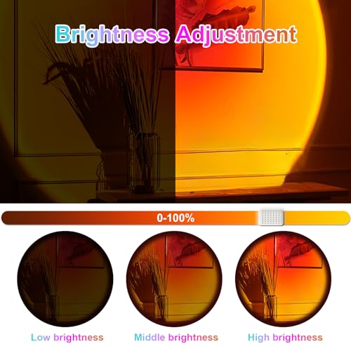 Sunset Lamp Projector with APP Control, Multicolor Changing Projection Lamp Led Light, Sunlight Lamp for Bedroom, Photography, Party, Tiktok Live, Room Decor