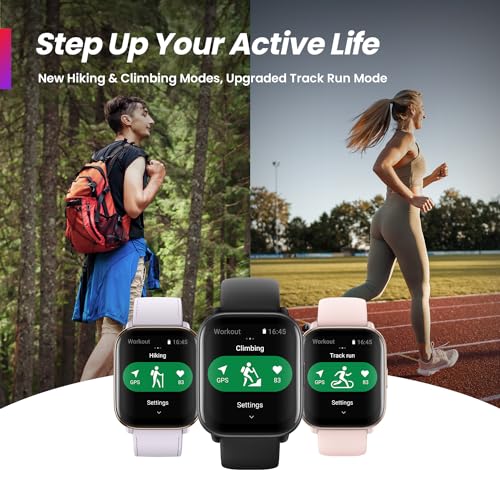 Amazfit Active Smart Watch for Women, with AI Fitness Exercise Coach, GPS, Bluetooth Calling & Music, 14 Day Battery, 1.75" AMOLED Display & Alexa Built-in, Fitness Watch for Android & iPhone, Purple