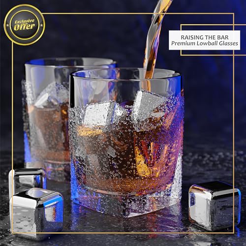 Whiskey| Ultimate Whiskey Set| Whiskey Infusion Kit Includes Whiskey Glass, Whiskey Stones 3 Woodchips and 6 Botanicals| Great for Men, Whiskey Gifts for Men, Mens Birthday Gift Ideas