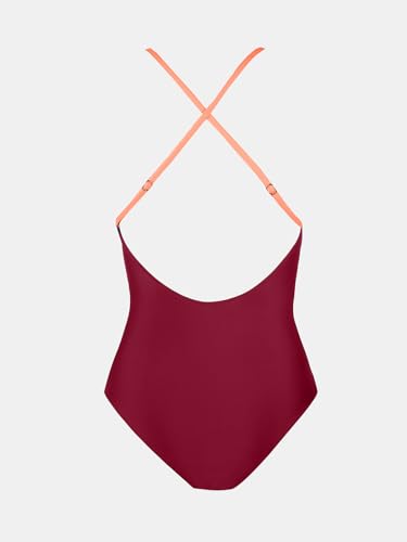 CUPSHE One Piece Swimsuit for Women Bathing Suits Deep V Neck Crisscross Back Color Block