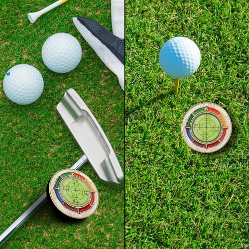 Ddaowanx Golf Green Reader, Golf Ball Marker with High Precision Horizontal Bubble, Putt Aid Golf Accessories Tool, Novelty Golf Gifts for Father's Day, Christmas and Holidays