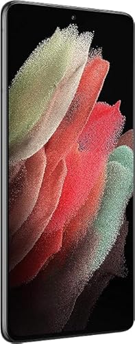 SAMSUNG Electronics Galaxy S21 Ultra 5G | Factory Unlocked Android Cell Phone | 5G Smartphone | Pro-Grade Camera, 108MP High Res | 128GB, Phantom Black (SM-G998U) w/ 25W Charger Bundle