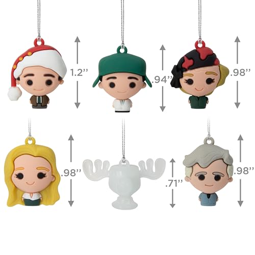 Hallmark National Lampoon's Christmas Vacation Mini Christmas Ornaments, Shatterproof, Set of 6