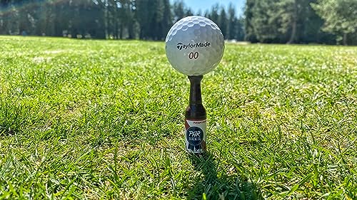 Beer Bottle Golf Tees, Virtually Unbreakable and Recyclable Plastic Golf Tee 6 Pack, Golf Gift for Men, Bachelor Party Novelty Gift, for Golfers,3-1/4" Tall