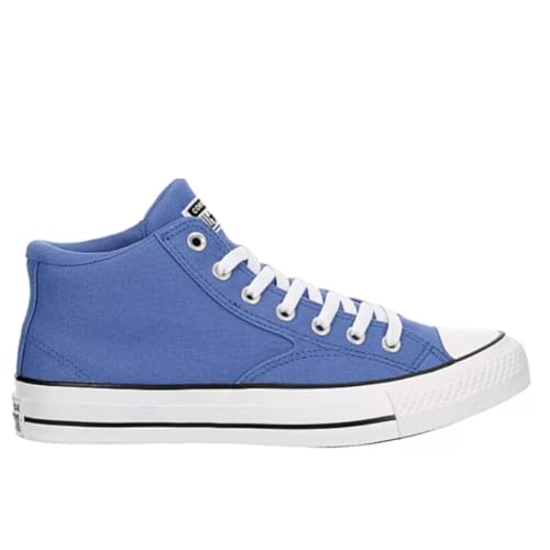 Converse Unisex Chuck Taylor All Star Malden Street Mid High Canvas Sneaker - Lace up Closure Style - Ancestral Blue/White/Black 10