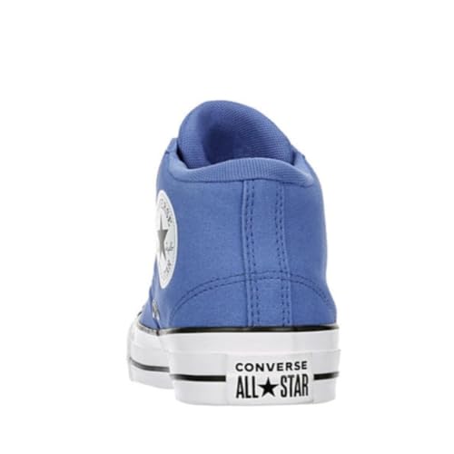 Converse Unisex Chuck Taylor All Star Malden Street Mid High Canvas Sneaker - Lace up Closure Style - Ancestral Blue/White/Black 10