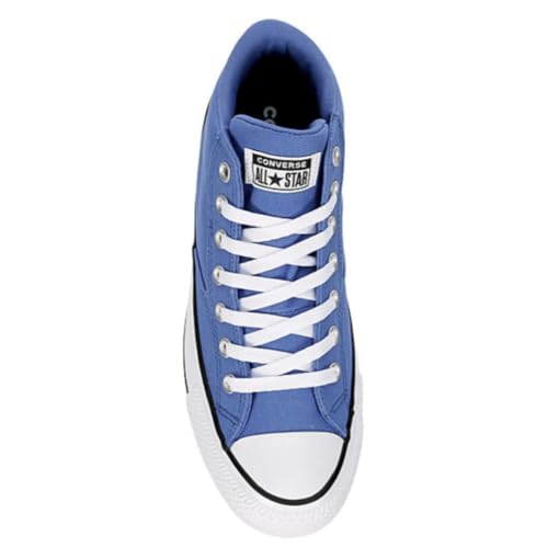 Converse Unisex Chuck Taylor All Star Malden Street Mid High Canvas Sneaker - Lace up Closure Style - Ancestral Blue/White/Black 10