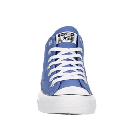 Converse Unisex Chuck Taylor All Star Malden Street Mid High Canvas Sneaker - Lace up Closure Style - Ancestral Blue/White/Black 10