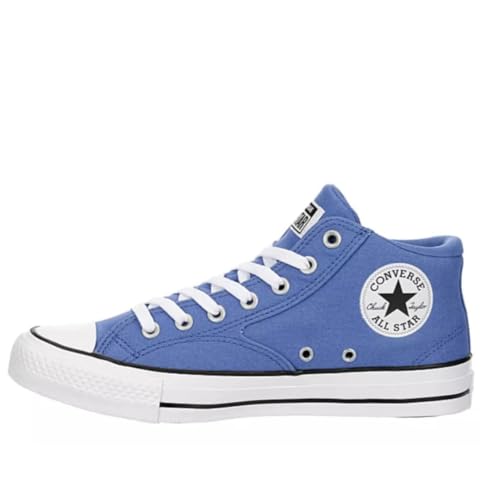 Converse Unisex Chuck Taylor All Star Malden Street Mid High Canvas Sneaker - Lace up Closure Style - Ancestral Blue/White/Black 10