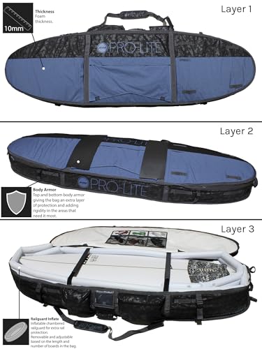 Armored Coffin Surfboard Travel Bag 2-3 Boards