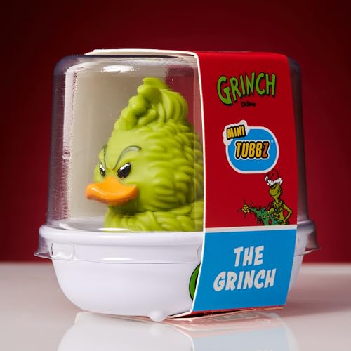 TUBBZ Mini Grinch Collectible Vinyl Rubber Duck Figure - Official Dr Seuss The Grinch Merchandise - Christmas TV & Movies