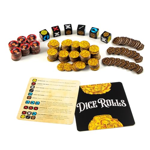 Booty Dice | Quick Pirate Dice Game | Great for Family Game Night | Perfect for Kids and Adults | Ages 8 and up