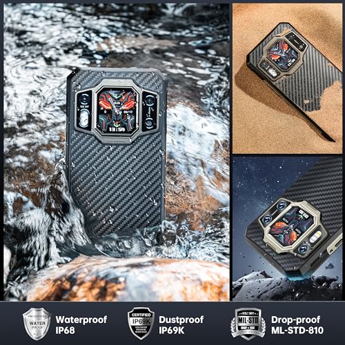 OUKITEL WP30 Pro 5G Rugged Smartphone Unlocked - 24GB+512GB 6.78" FHD+ Octa-Core Rugged Phones Android 13, 108MP+32MP Front Camera, 11000mAh Battery 120W Fast Charge Cell Phone, IP68 Waterproof, NFC