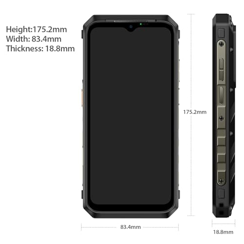 Ulefone Power Armor 18 Ultra 5G Rugged Phones, 24GB(12+12)+512GB MTK Dimensity 7050, 108MP Camera, 9600mAh, 120Hz Display, Android 13, 66W Quick Charge, uSmart Expanded-Connector