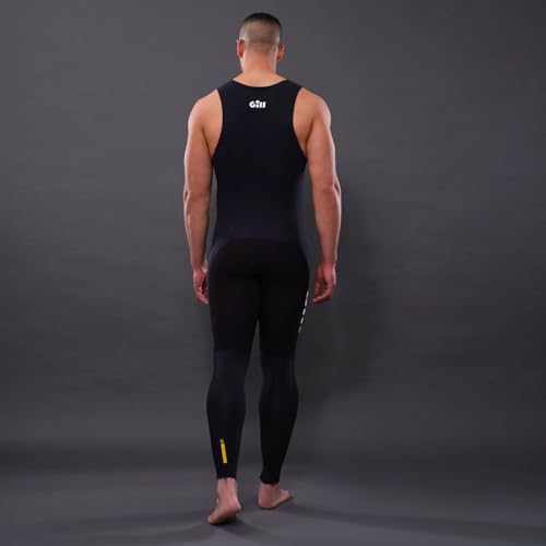 GILL Mens Zentherm 2.0 Long John Wetsuit - 3mm Stretch Neoprene for All Water Sports Sailing Paddle Board Swimming SUP