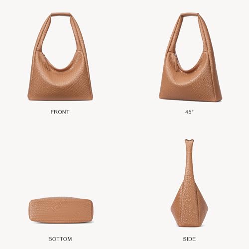 BOSTANTEN Shoulder Purses for Women Trendy Summer Hobo Bag Vegan Leather Handbags