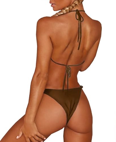 Women's Bikini Set Thong Cheeky Two Piece Swimsuite Sexy Bathing Swimwear