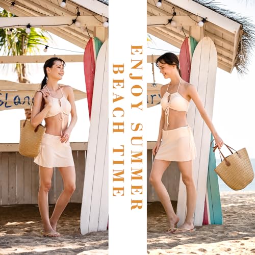 Trifabricy Beach Bag, Large Beach Bag for Women, Woven Straw Beach Tote Bag Waterproof, Weaving Swim Shopping Travel Bag