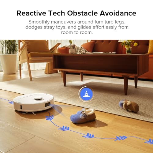 roborock Qrevo Pro Robot Vacuum and Mop with FlexiArm Design Edge Mopping, Dynamic Hot Water Mop Washing and Auto Mop Drying, Intelligent Dirt Detection, 7,000 Pa Suction, Only Support 2.4G WiFi