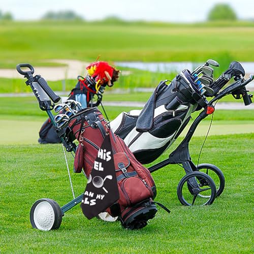 Golf Towel,Printed Golf Towels for Golf Bags with Clip,Golf Accessories Funny Golf Gifts for Men Golfers,Husband Boyfriend Dad,Birthday Gifts for Golf Fan-I Use This Towel to Clean My Balls.