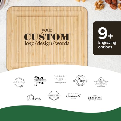 Personalized Charcuterie Board Gift Set - Custom Charcuterie Board Wood Engraved, Customized Cutting Board, Engraved Charcuterie Board & Cheese Board - Customized Wedding, Housewarming & Birthday Gift