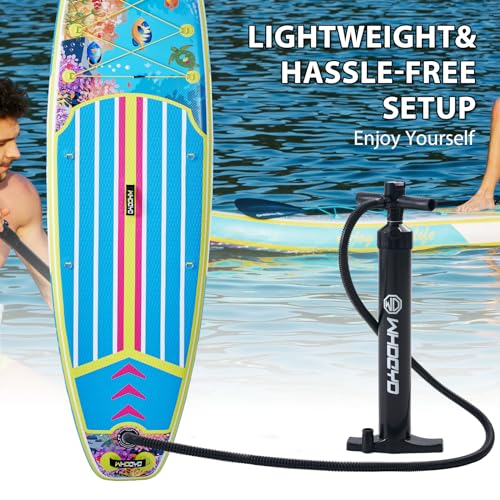 Inflatable Stand Up Paddle Board 11' × 33" × 6", Yoga Board with Durable SUP Accessories for Adults & Youth, Versatile Paddle Board