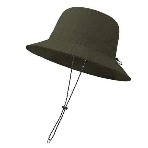 Zando Waterproof Bucket Hat for Woman Men Rain Hat UPF 50+ Sun Hats for Women Packable Outdoor Hiking Safari Fishing Hat