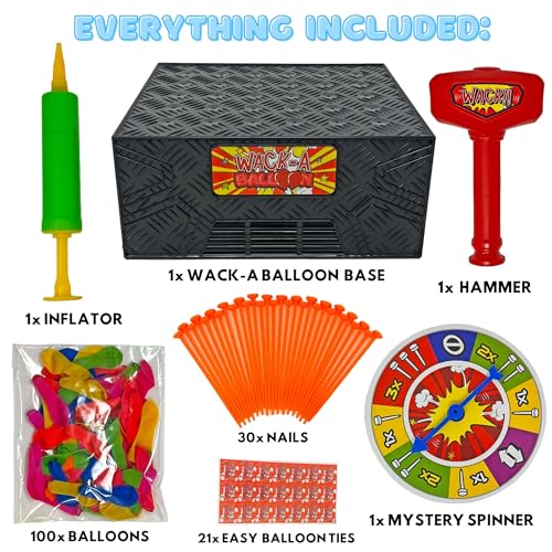 Wack A Balloon Strategy Board Game | Family Game Night Favorite | Engaging For Kids And Adults | Play Solo Or Challenge Friends | Popular Social Media Games Everyone Can Play | Ages 4+