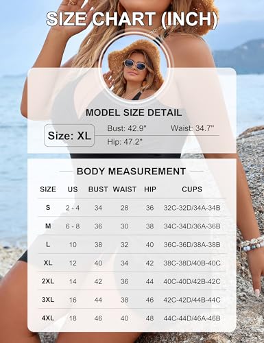 Blooming Jelly Women Plus Size Swim Dress Swimsuit One Piece Tummy Control Bathing Suits Modest Criss Cross Swim Suits