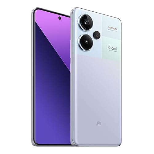 Xiaomi Redmi Note 13 PRO+ Plus 5G + 4G LTE (512GB + 12GB) 6.67" 200MP Triple (Tmobile Mint Tello & Global) Global Bands Unlocked + (Fast Car Dual Charger Bundle) ((Aurora Purple Global ROM))