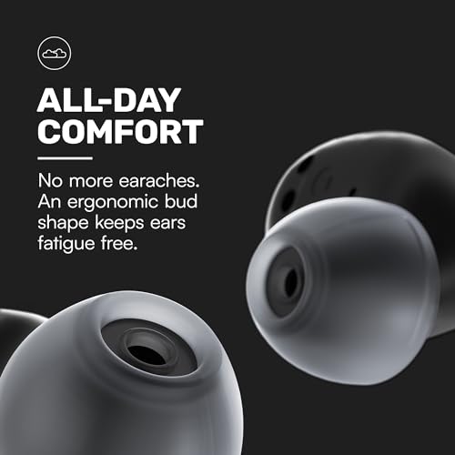 Raycon Everyday Earbuds (2024 Edition) - Bluetooth True Wireless in-Ear Buds with 32 Hours Playtime, Multpoint Technology, Extreme Comfort, and Active Noise Cancellation (Carbon Black)