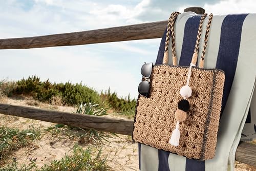 YXILEE Straw Tote Bag for Women - Summer Beach Bag Foldable Woven Tote Bags