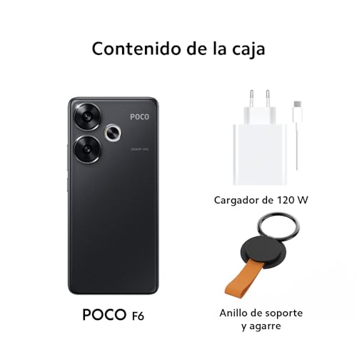 Xiaomi Poco F6 5G + 4G LTE 256GB + 8GB Global Version Unlocked 6.67" 120Hz 50Mp Triple Camera (Tmobile Mint Tello & Global) + (w/Fast Car 51W Bundle) (Titanium Global ROM)