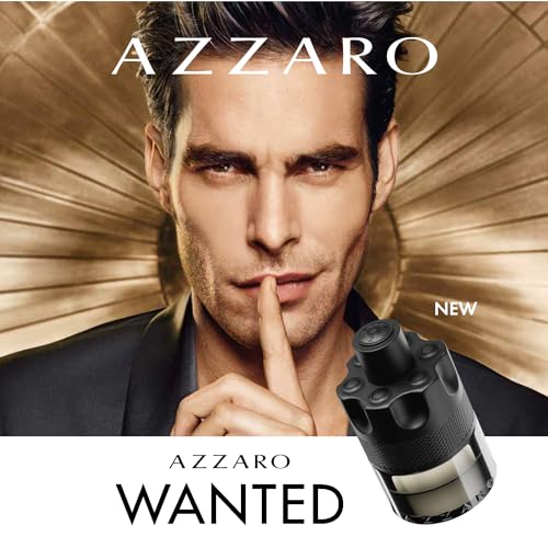 Azzaro The Most Wanted Eau de Toilette Intense – Aromatic & Woody Mens Cologne – Fresh & Sensual Fragrance – Lasting Wear – Scent Notes of Bergamot, Lavender, Moss - Luxury Perfumes for Men, 3.3 Fl Oz