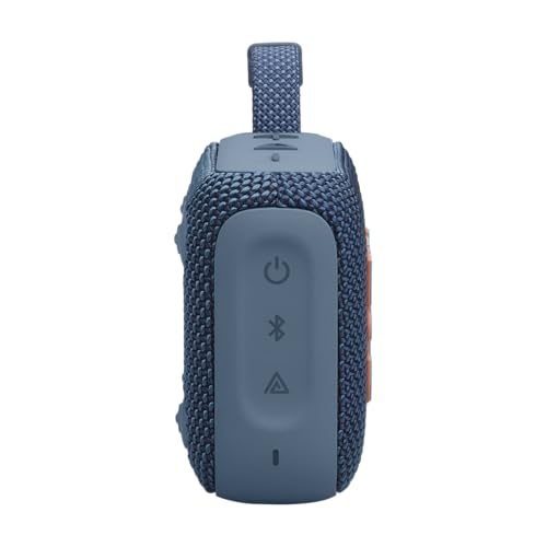 JBL Go 4 - Ultra-Portable, Waterproof and Dustproof Bluetooth Speaker, Big Pro Sound with punchy bass, 7-Hour Built-in Battery, Made in part with recycled materials (Blue)