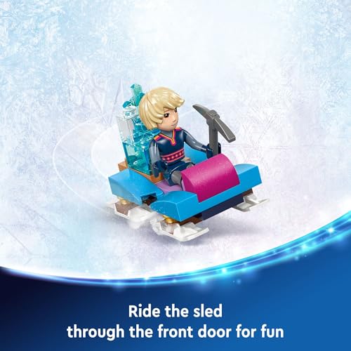 LEGO Disney Frozen Elsa’s Ice Palace Building Set for Kids, Princess Castle with Anna and Elsa Mini-Doll Figures, Disney Princess Toy Gift Idea for Girls, Boys and Movie Fans Ages 6 and Up, 43244