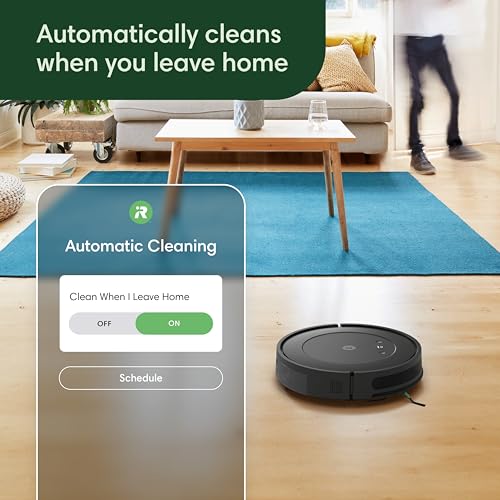 iRobot Roomba Vac Robot Vacuum (Q0120) - Easy to use, Power-Lifting Suction, Multi-Surface Cleaning, Smart Navigation Cleans in Neat Rows, Self-Charging, Alexa