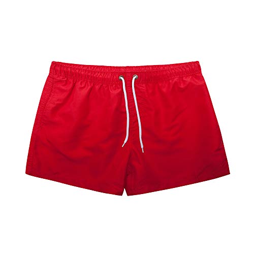 Men's Swim Trunks 5" Quick Dry Beach Shorts with Mesh Lining Lightweight Swimwear Bathing Suit