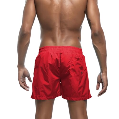 Men's Swim Trunks 5" Quick Dry Beach Shorts with Mesh Lining Lightweight Swimwear Bathing Suit