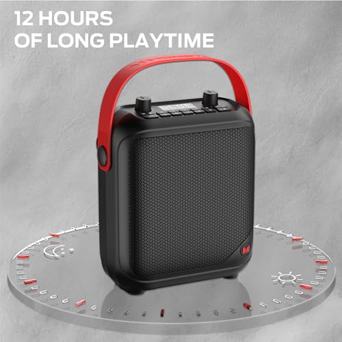 Monster Portable Bluetooth Speakers, Bluetooth Speaker Wireless with 40W Stereo Sound, Outdoor Speakers with Handle, 12H Playtime, Supports TF Card, AUX, FM Radio for Outdoor Indoor