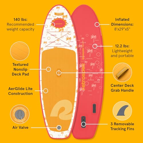 Retrospec Weekender-Nano 8ft. Inflatable Stand Up Paddleboard